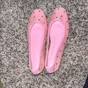 Forever 21 Pink Studded Flats